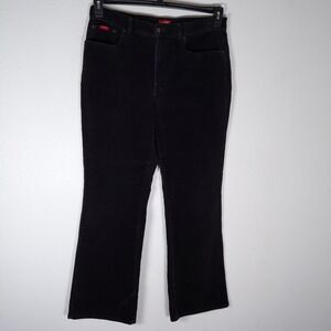 Chaps Denim Black Corduroy Pants Womens Size 12 True American Brand